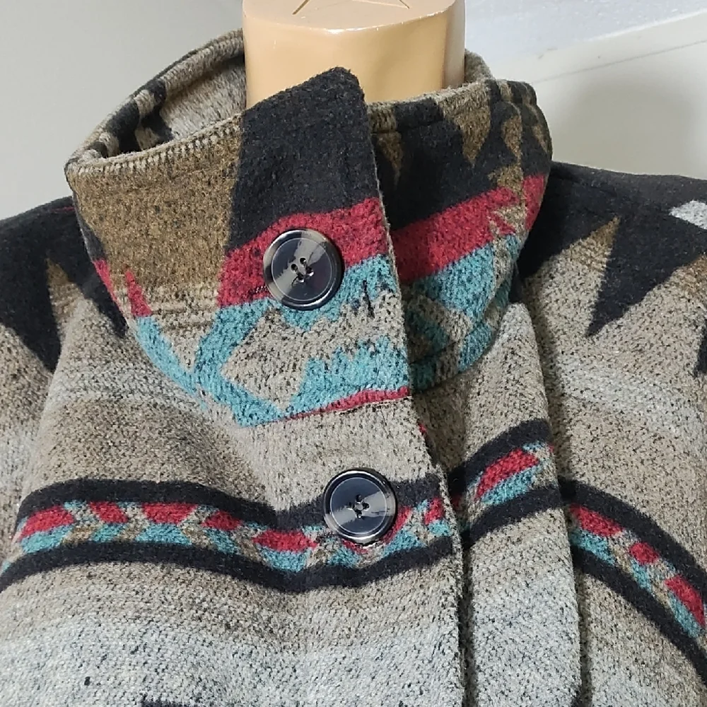 Thread & Supply Multicolor Patterned‎ Cape Size S